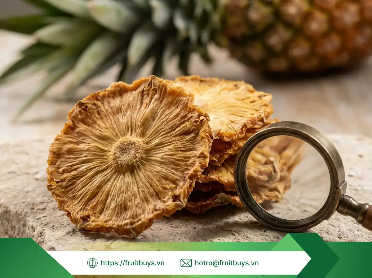 dứa sấy dẻo không Đường (sấy mộc)