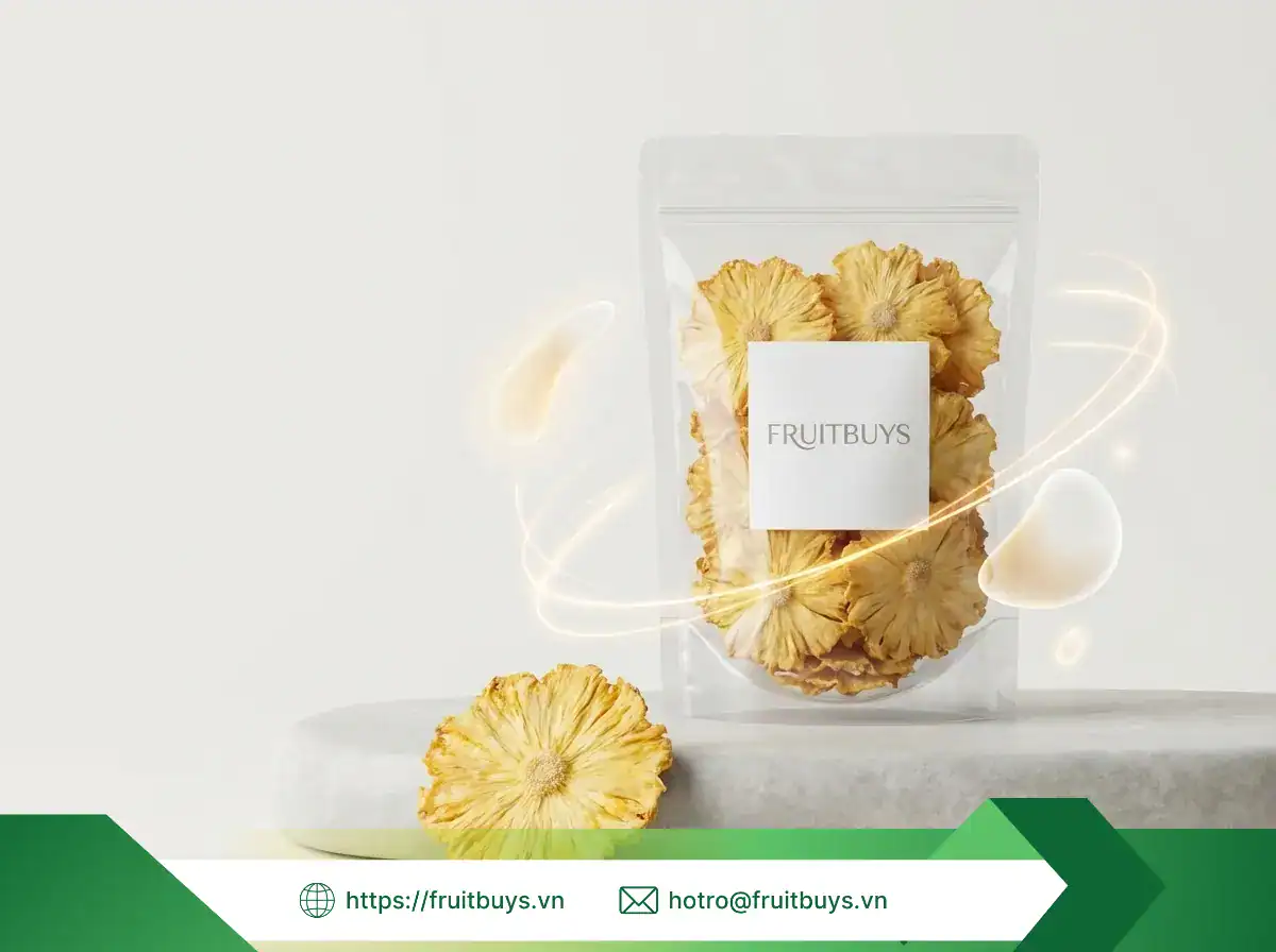 Dứa Sấy Dẻo Không Đường (Sấy Mộc) dứa sấy dẻo không Đường (sấy mộc)