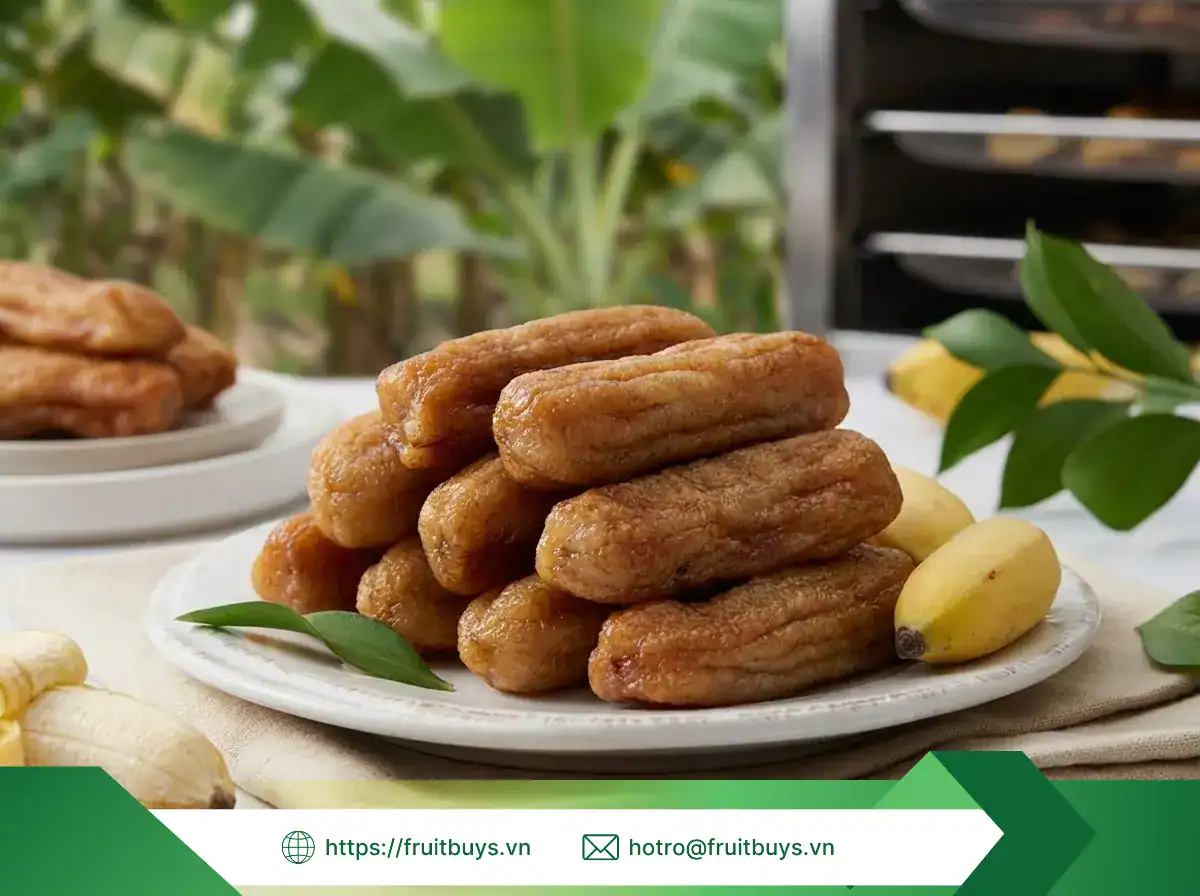 Chuối Sấy Dẻo Không Đường (Sấy Mộc) chuối sấy dẻo không Đường (sấy mộc)