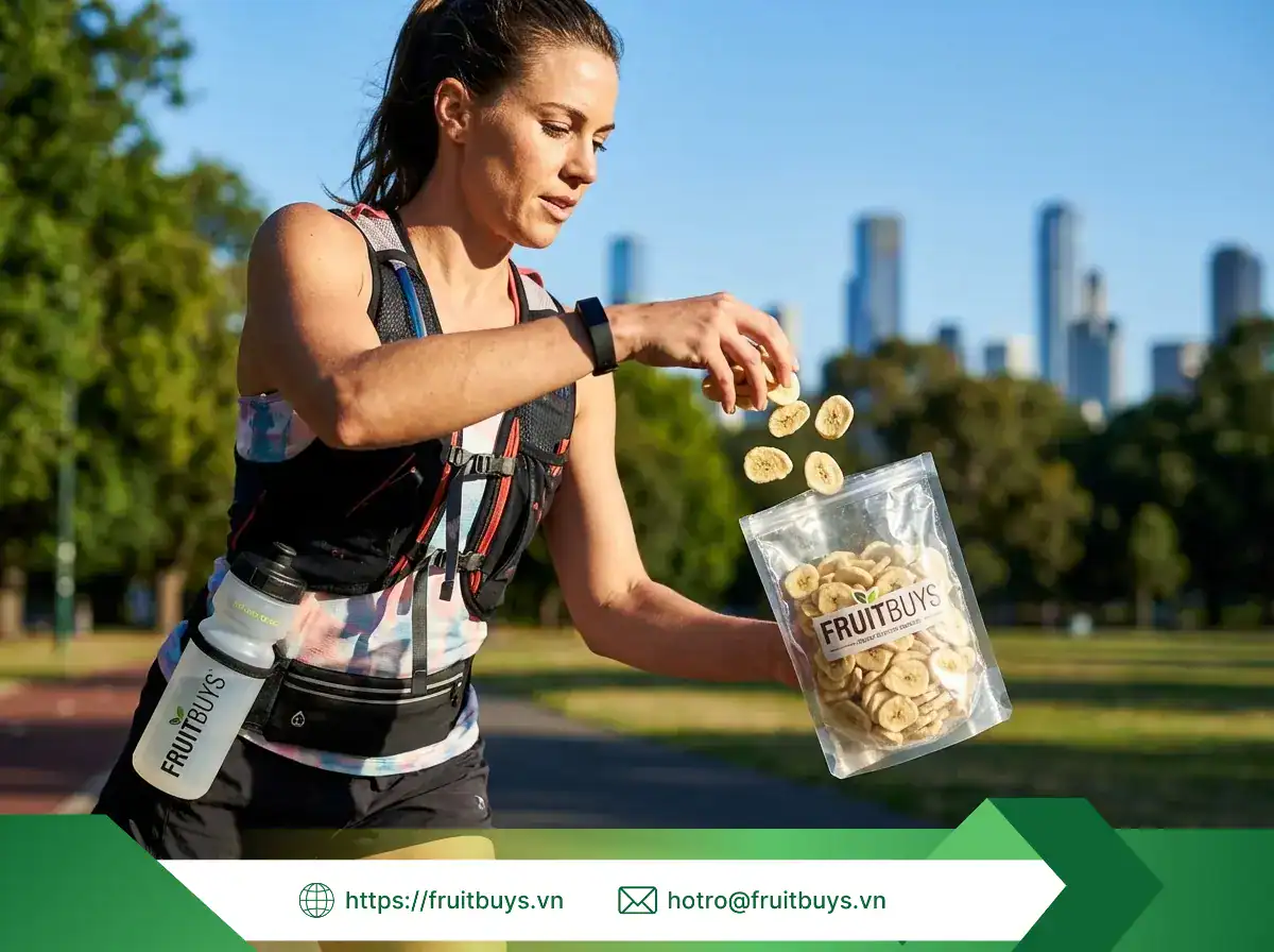 chuối sấy thăng hoa