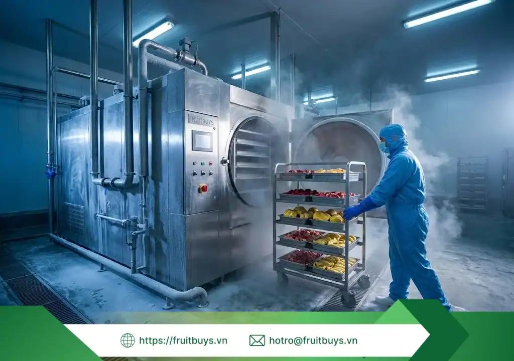 công nghệ sấy thăng hoa (freeze drying) (6) fruitbuys vietnam