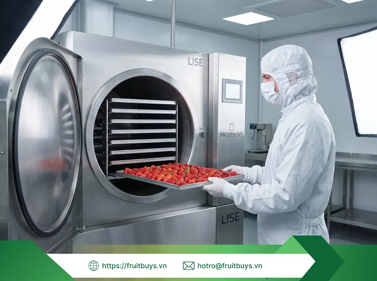 dâu sấy thăng hoa