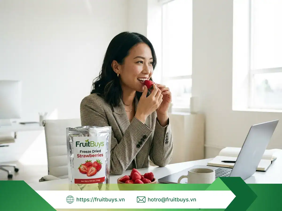 dâu sấy thăng hoa