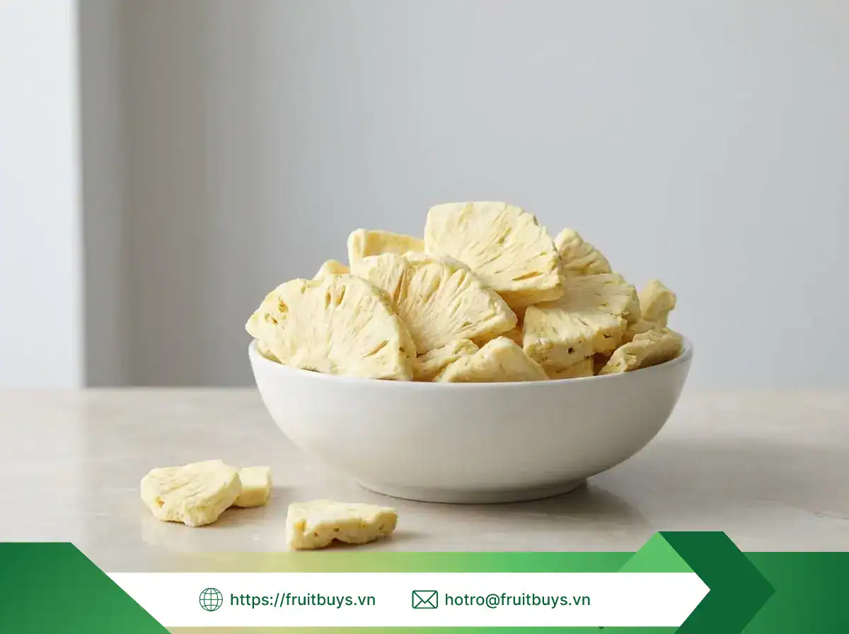 Dứa (Khóm) Sấy Thăng Hoa dứa (khóm) sấy thăng hoa