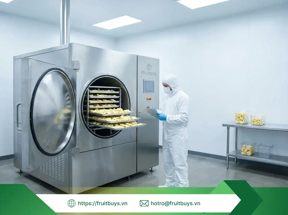 Dứa (Khóm) Sấy Thăng Hoa dứa (khóm) sấy thăng hoa