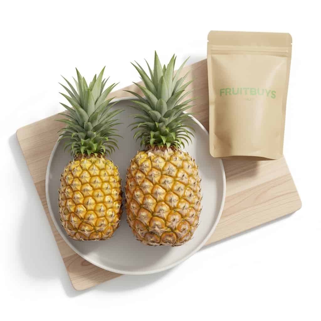 Dứa tắc cậu (queen) thon vàng, mắt to nông; phải là dứa thường to tròn, mắt sâu