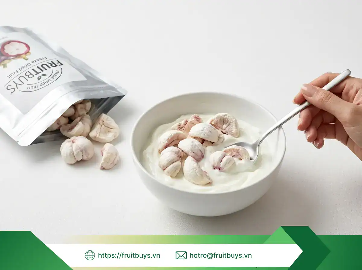 măng cụt sấy thăng hoa