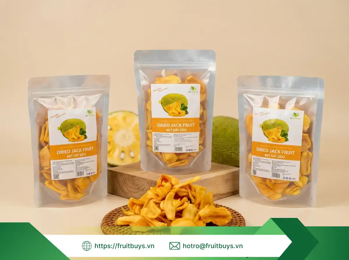 Mít Sấy Dẻo Không Thêm Đường (Sấy Mộc) (45) FRUITBUYS VIETNAM