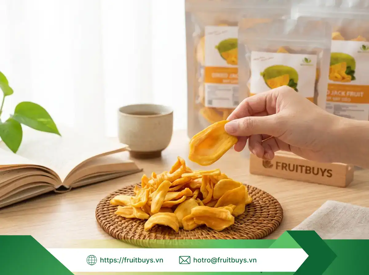 Quy Trình Sản Xuất Mít Sấy Dẻo Không Thêm Đường (Sấy Mộc) – Bí Mật Đằng Sau Vị Ngọt Tự Nhiên Mít Sấy Dẻo Không Thêm Đường (Sấy Mộc) (46) FRUITBUYS VIETNAM