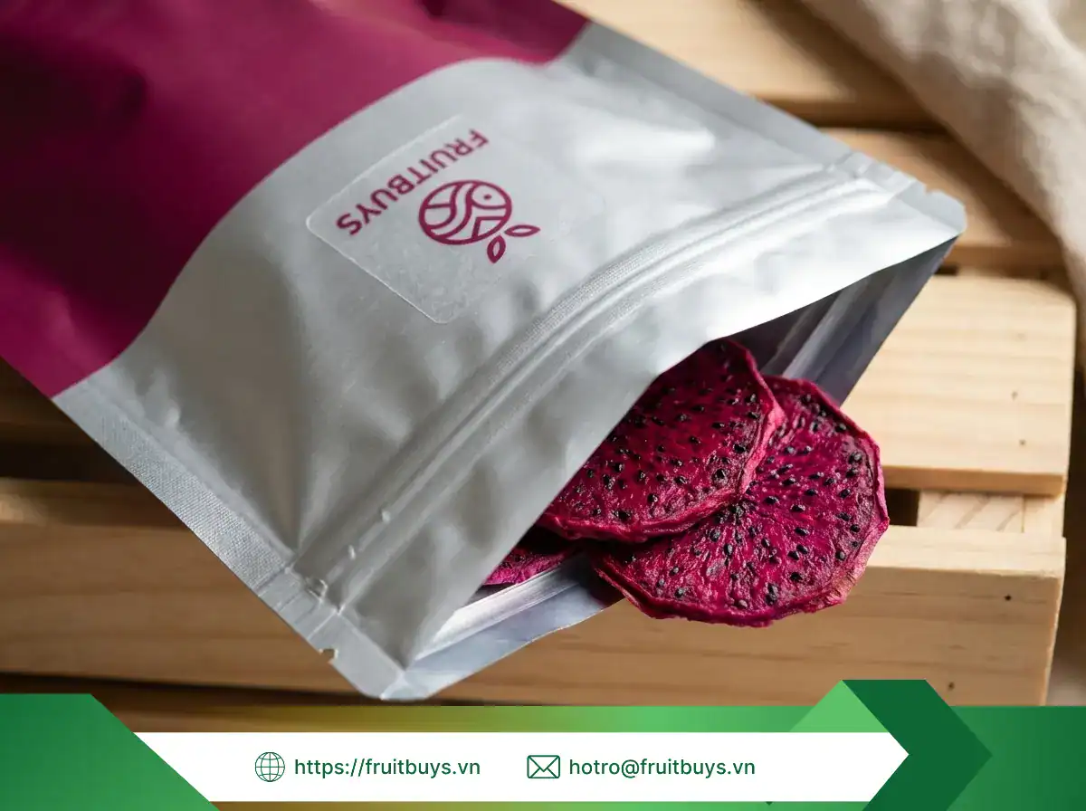 Thanh Long Sấy Dẻo Không Đường (Sấy Mộc) (101) FRUITBUYS VIETNAM