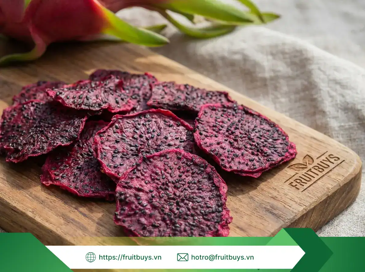 Thanh Long Sấy Dẻo Không Đường (Sấy Mộc) Thanh Long Sấy Dẻo Không Đường (Sấy Mộc) (2) FRUITBUYS VIETNAM