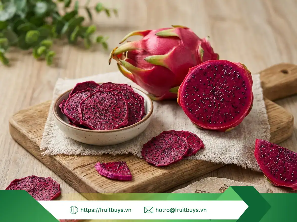 Thanh Long Sấy Dẻo Không Đường (Sấy Mộc) (30) FRUITBUYS VIETNAM