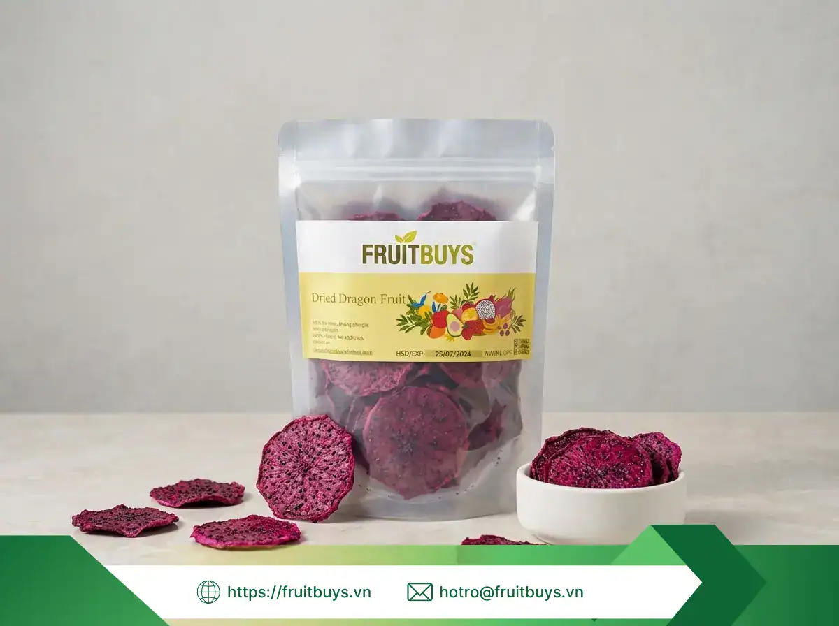 Thanh Long Sấy Dẻo Không Đường (Sấy Mộc) Thanh Long Sấy Dẻo Không Đường (Sấy Mộc) (58) FRUITBUYS VIETNAM