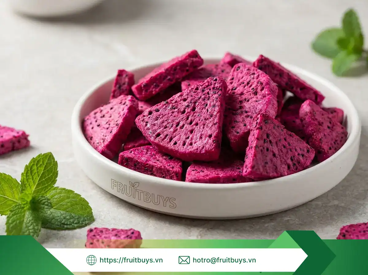 thanh long sấy thăng hoa