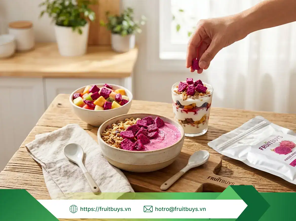 thanh long sấy thăng hoa