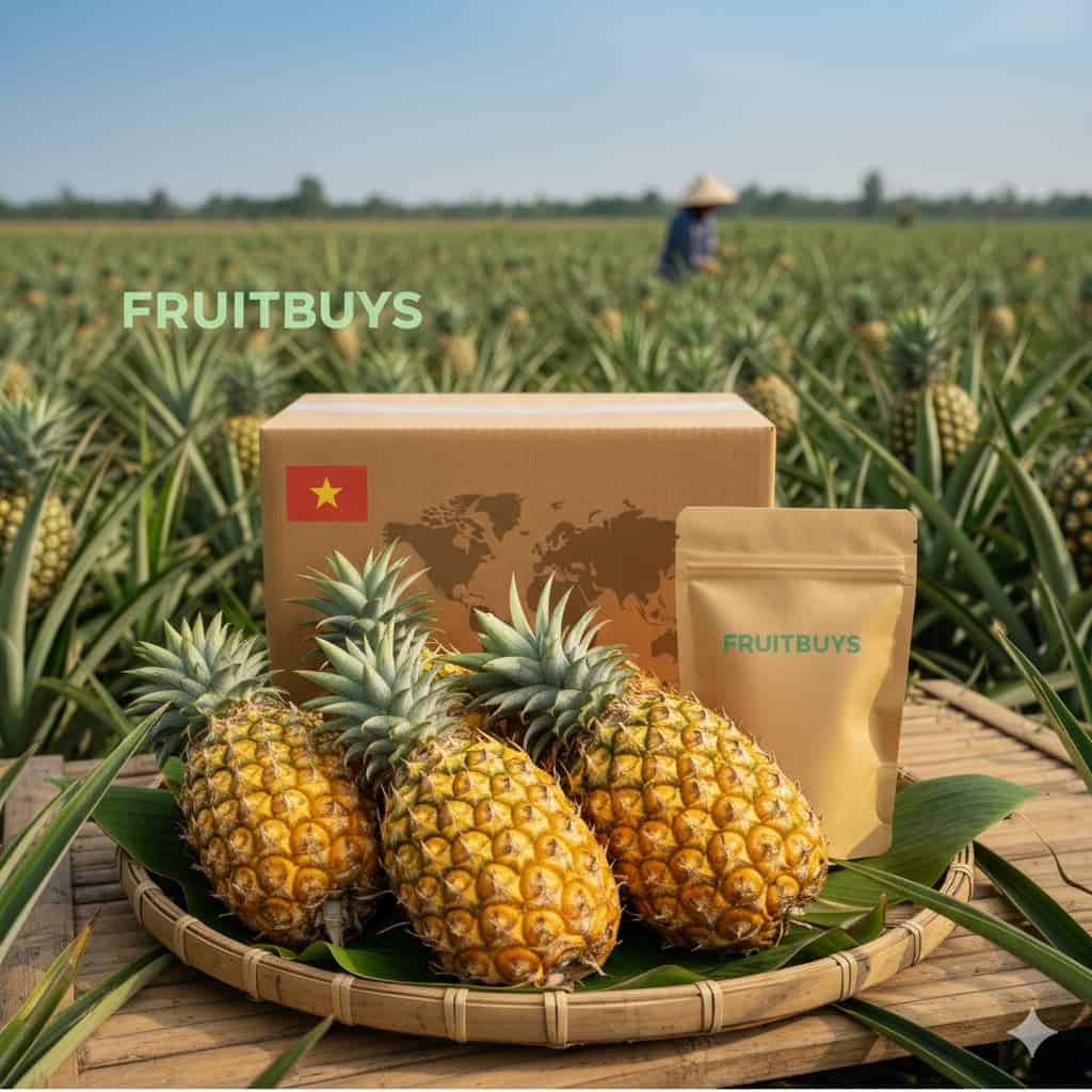 Vườn dứa tắc cậu kiên giang