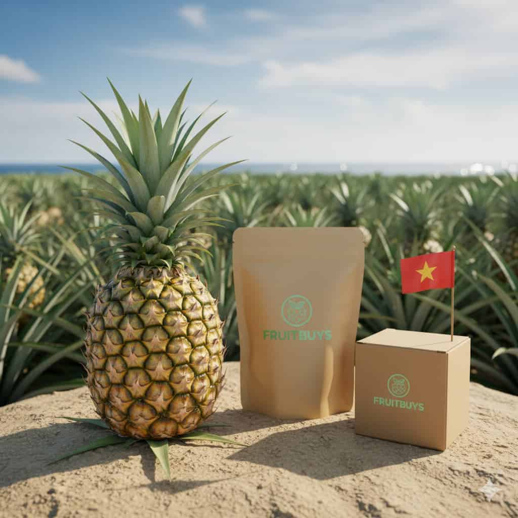 Vườn dứa tắc cậu kiên giang ven biển