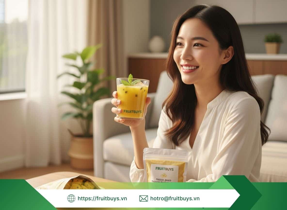 Bột Chanh Dây Sấy Thăng Hoa