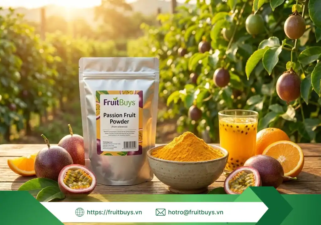 Bột Chanh Dây Sấy Thăng Hoa bột chanh dây sấy thăng hoa