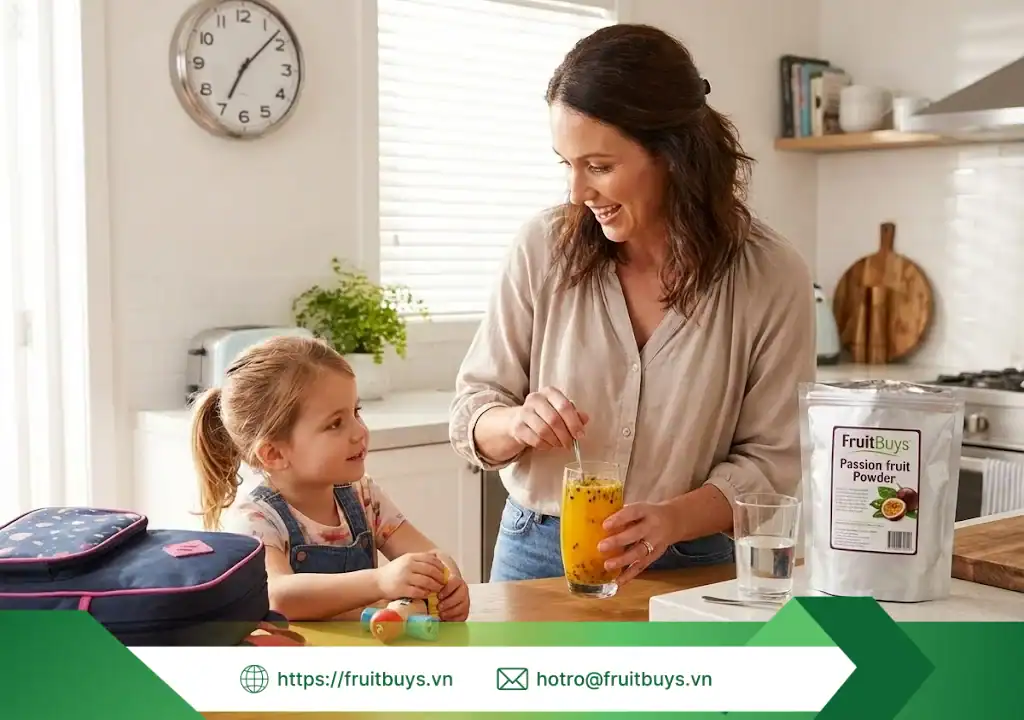 Bột Chanh Dây Sấy Thăng Hoa bột chanh dây sấy thăng hoa