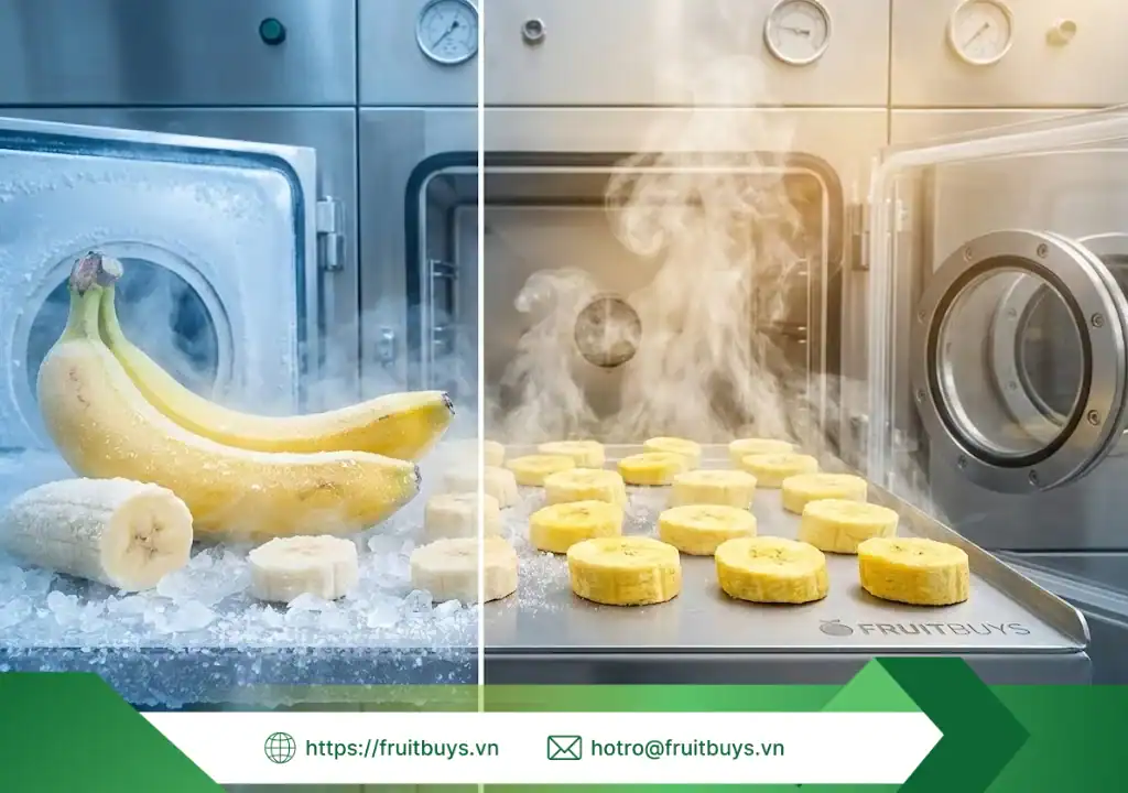 bột chuối sấy thăng hoa