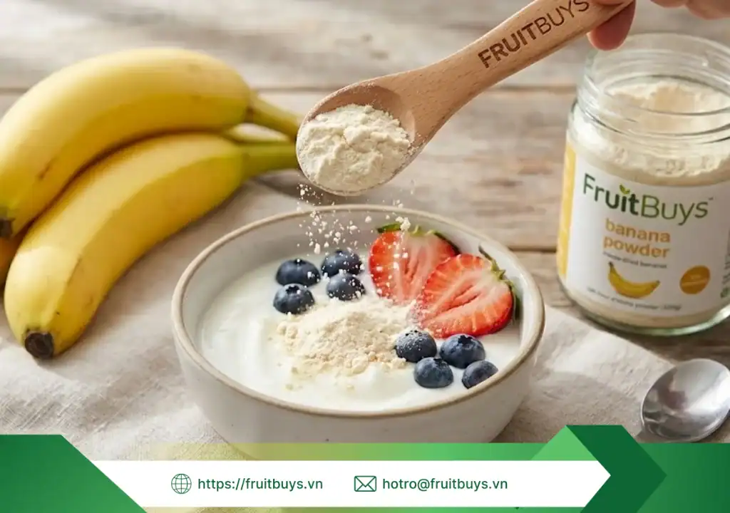 bột chuối sấy thăng hoa