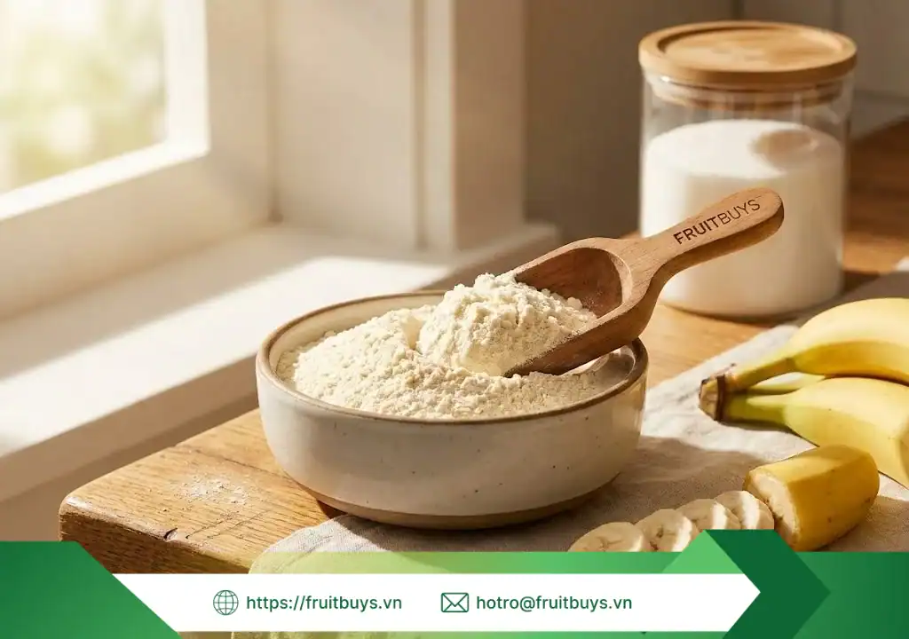 bột chuối sấy thăng hoa