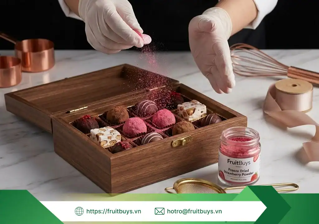 Bột Dâu Sấy Thăng Hoa bột dâu sấy thăng hoa