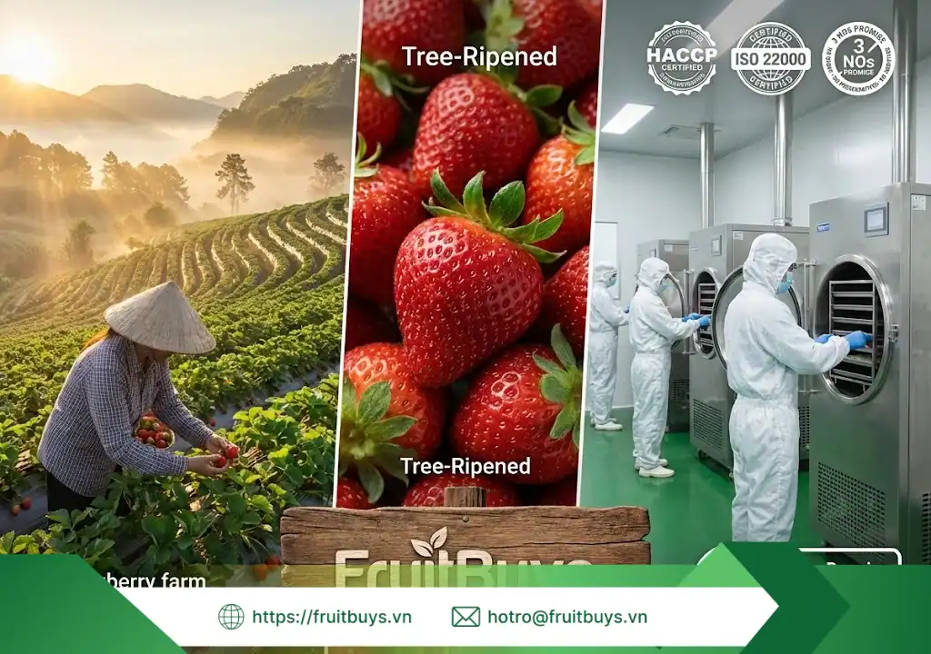 Bột Dâu Sấy Thăng Hoa bột dâu sấy thăng hoa