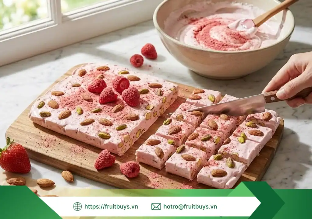 Bột Dâu Sấy Thăng Hoa bột dâu sấy thăng hoa