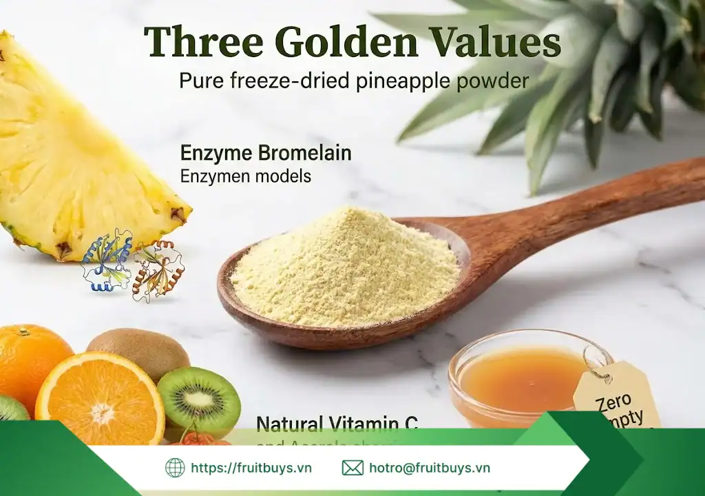 Bột Dứa Sấy Thăng Hoa bột dứa sấy thăng hoa