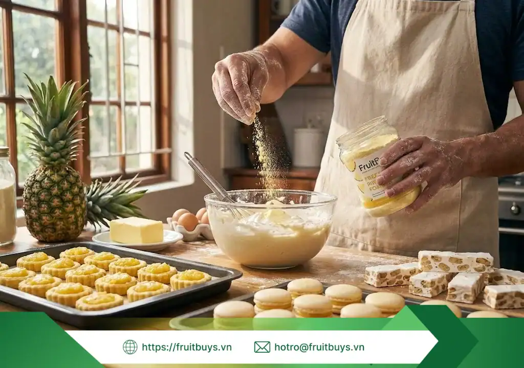 Bột Dứa Sấy Thăng Hoa bột dứa sấy thăng hoa