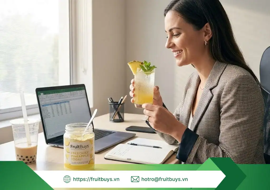 Bột Dứa Sấy Thăng Hoa bột dứa sấy thăng hoa