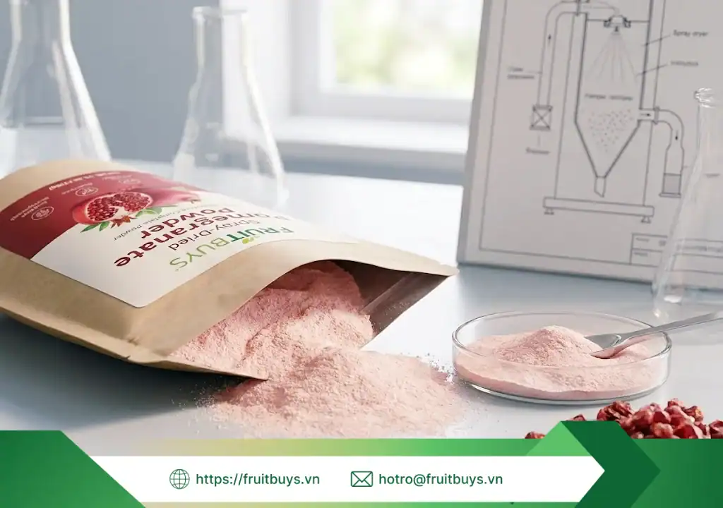 bột lựu sấy phun