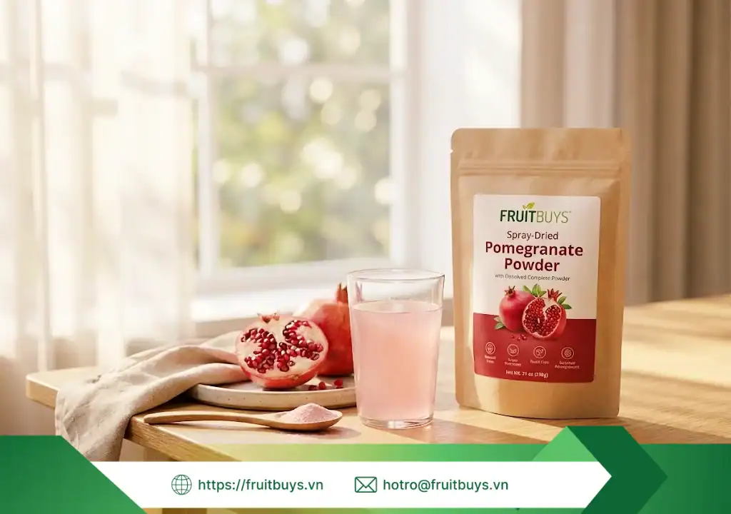 bột lựu sấy phun