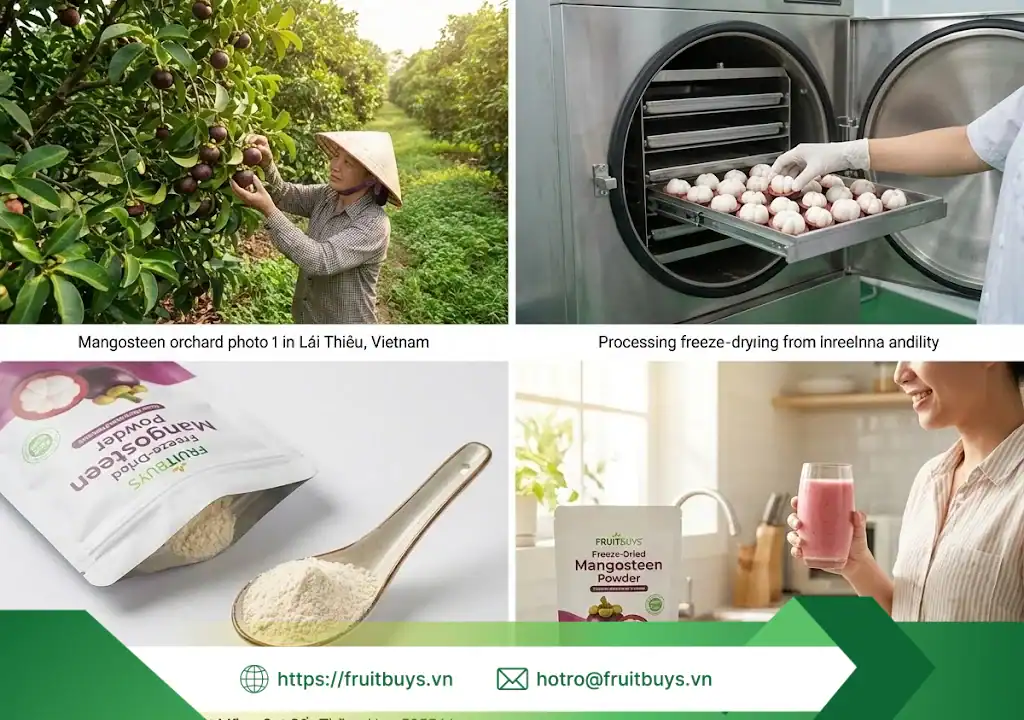 Bột Măng Cụt Sấy Thăng Hoa bột măng cụt sấy thăng hoa