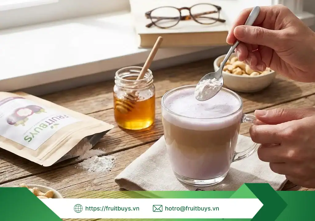 Bột Măng Cụt Sấy Thăng Hoa bột măng cụt sấy thăng hoa