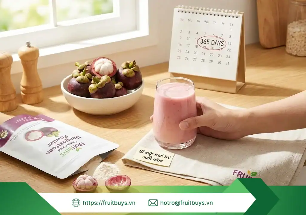 Bột Măng Cụt Sấy Thăng Hoa bột măng cụt sấy thăng hoa