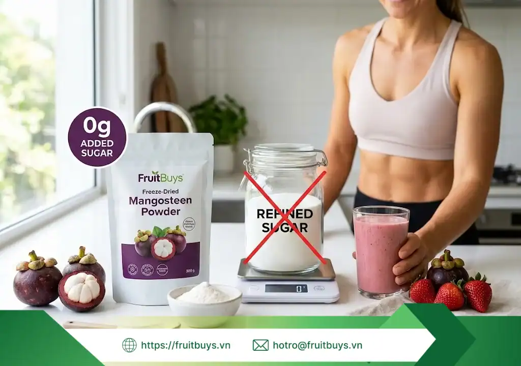 Bột Măng Cụt Sấy Thăng Hoa bột măng cụt sấy thăng hoa