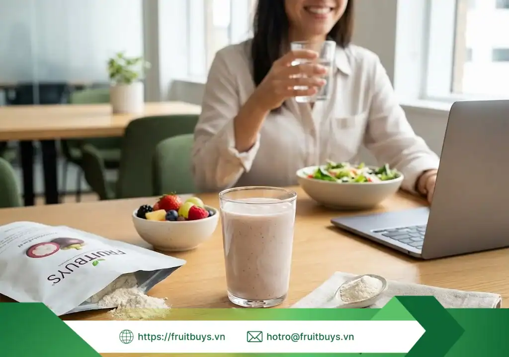 Bột Măng Cụt Sấy Thăng Hoa bột măng cụt sấy thăng hoa