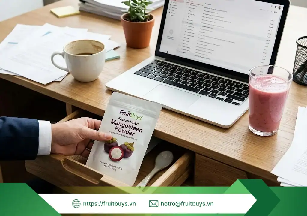 Bột Măng Cụt Sấy Thăng Hoa bột măng cụt sấy thăng hoa