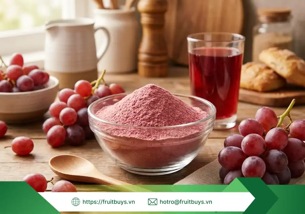 bột nho Đỏ sấy phun