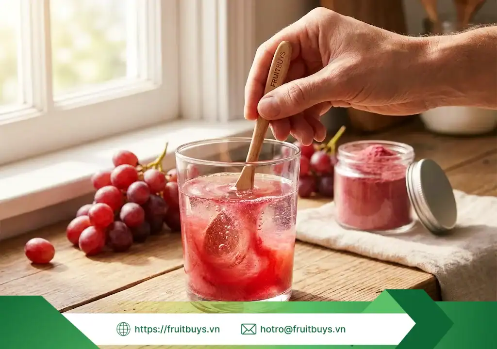 bột nho Đỏ sấy phun