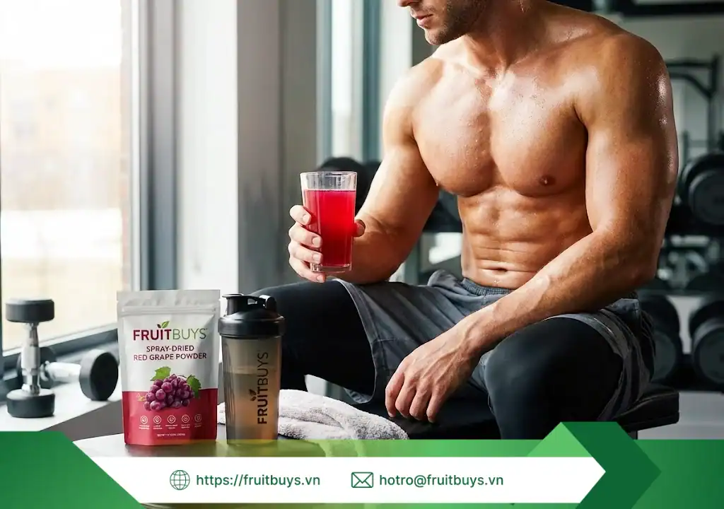 bột nho Đỏ sấy phun