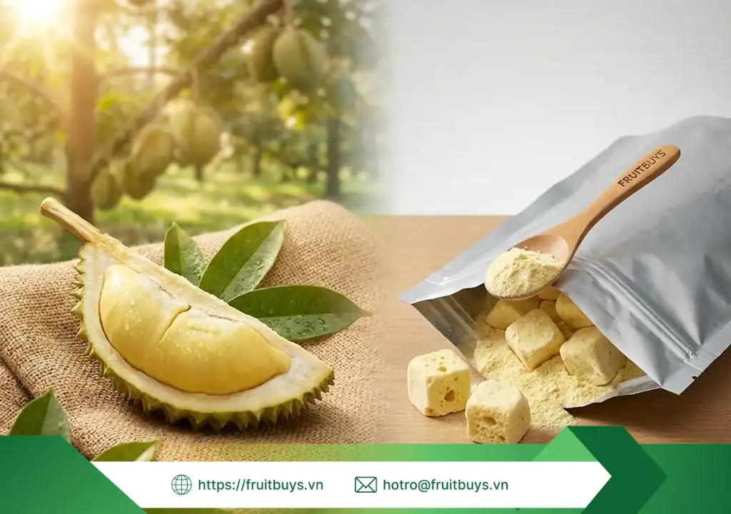 bột sầu riêng sấy thăng hoa