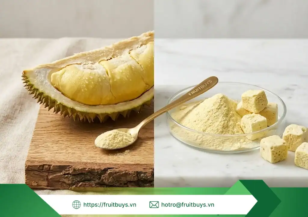 bột sầu riêng sấy thăng hoa