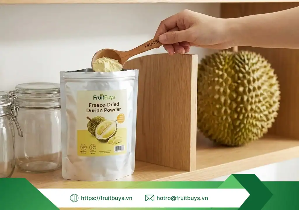 bột sầu riêng sấy thăng hoa