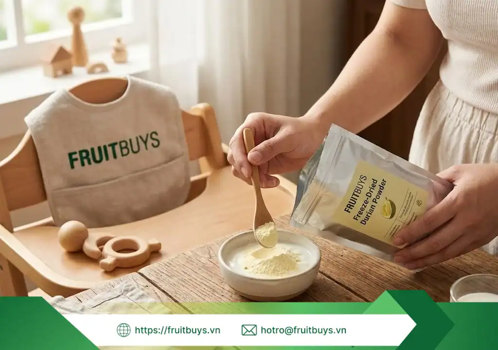 bột sầu riêng sấy thăng hoa