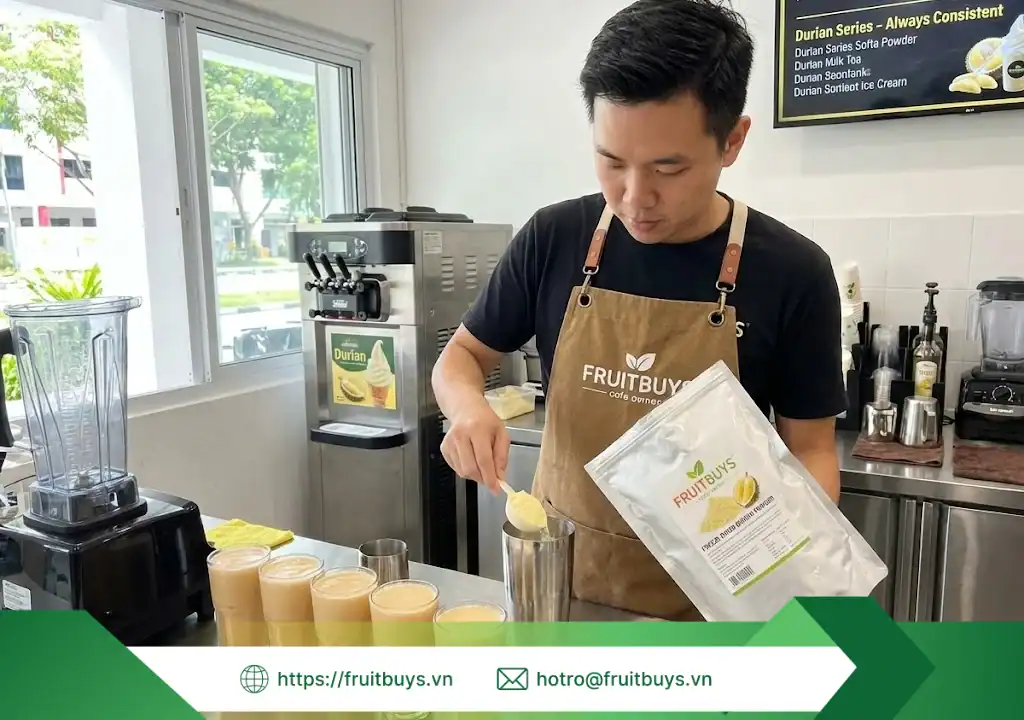 bột sầu riêng sấy thăng hoa