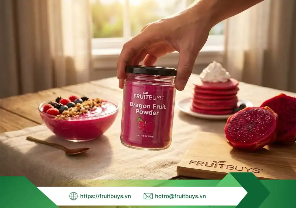 bột thanh long sấy thăng hoa